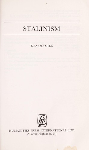 Cover for Stalinism
