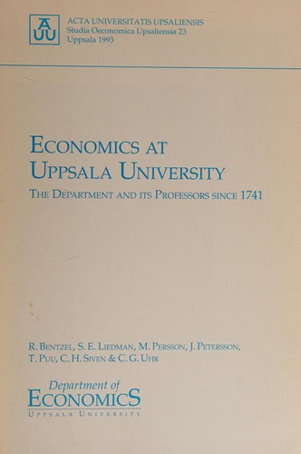 Cover for Economics at Uppsala University