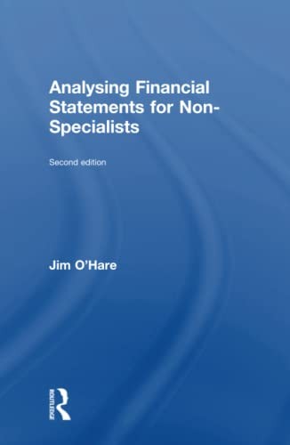 Cover for Analysing financial statements for non-specialists