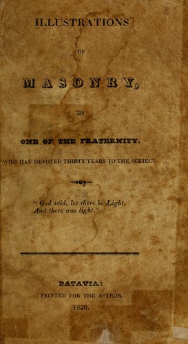 Cover for Illustrations of masonry