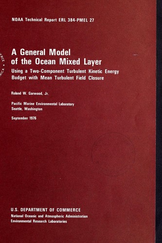 Cover for A general model of the ocean mixed layer