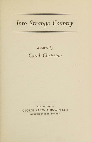 Cover for Into Strange Country