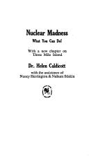 Cover for Nuclear madness : what you can do!