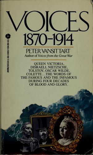 Cover for Voices, 1870-1914
