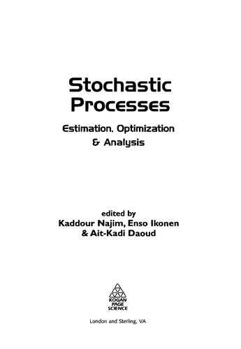 Cover for Stochastic processes