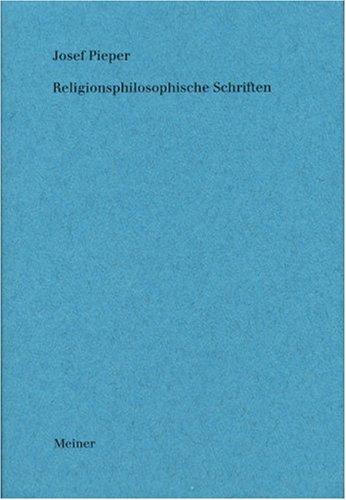 Cover for Religionsphilosophische Schriften