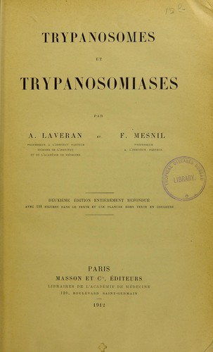 Cover for Trypanosomes et trypanosomiases