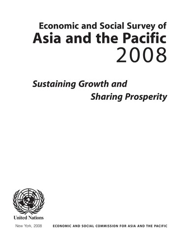 Cover for Sustaining growth and sharing prosperity