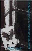 Cover for The genealogy of psychoanalysis
