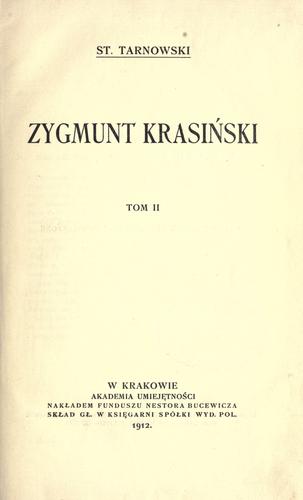 Cover for Zygmunt Krasinski.