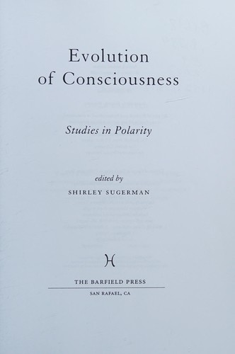 Cover for Evolution of consciousness