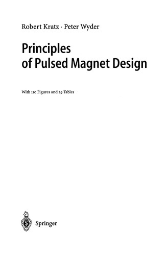 Cover for Principles of pulsed magnet design