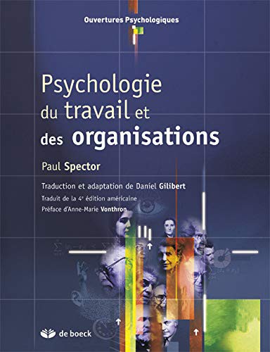 Cover for Psychologie du travail et des organisations