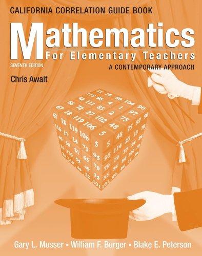 Cover for Mathematics for Elementary Teachers, California State Guidelines Book