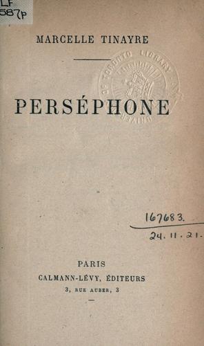 Cover for Perséphone.