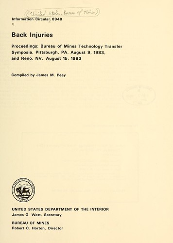 Cover for Back injuries