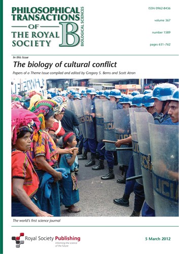 Cover for The biology of cultural conflict