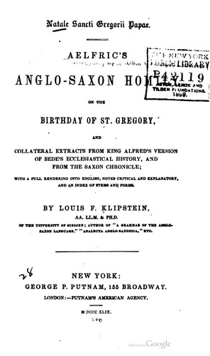 Cover for Natale Sancti Gregorii Papae
