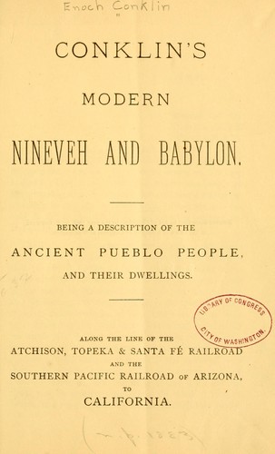 Cover for Conklin's modern Nineveh and Babylon.