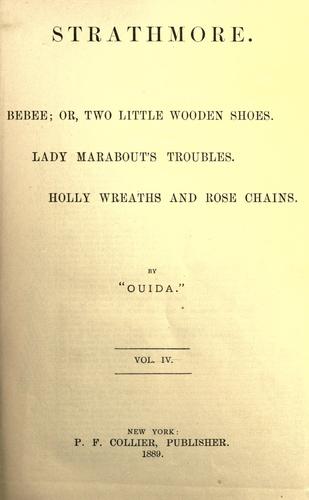 Cover for Ouida, illustrated.