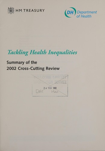 Cover for Tackling health inequalities