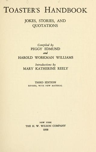Cover for Toaster's handbook