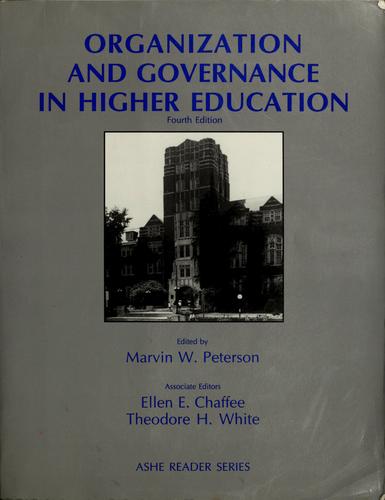 Cover for Organization and governance in higher education