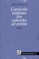 Cover for L' articolo italiano fra concetto ed entità