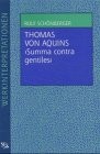 Cover for Thomas von Aquins ' Summa contra gentiles'.