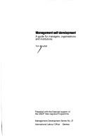 Cover for MANAGMT SELF-DEVELOPMENT (Management Development Series)
