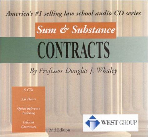 Cover for Contracts (Sum & Substance Cd's "Outstanding Professor"Series)