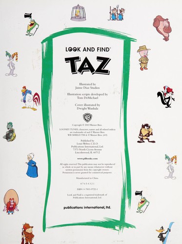 Cover for Look and Find Taz