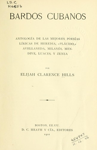 Cover for Bardos cubanos