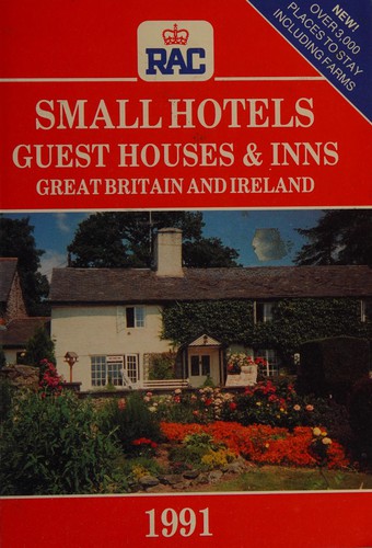 Cover for Rac Small Hotels and Guesthouses, 1991