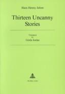 Cover for Thirteen uncanny stories