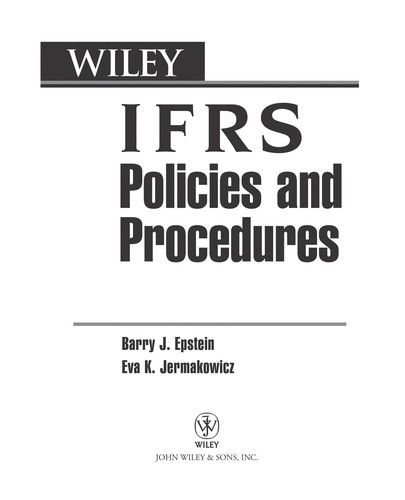 Cover for Wiley IFRS