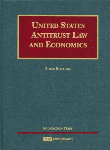 Cover for United States antitrust law and economics