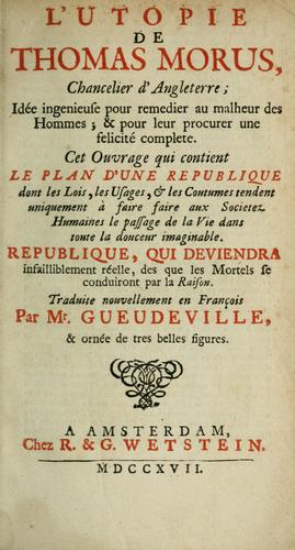 Cover for L'utopie