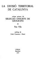 Cover for Selecció d'escrits de geografia