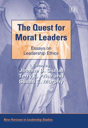 Cover for The quest for moral leaders
