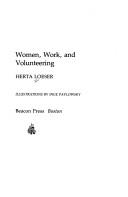 Cover for Women, work, and volunteering.