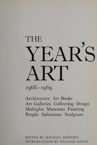 Cover for The year's art,Europe and the USA