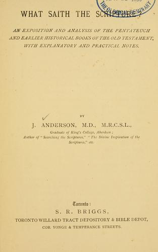 Cover for What saith the Scripture?