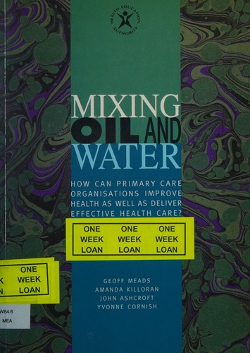 Cover for Mixing Oil and Water