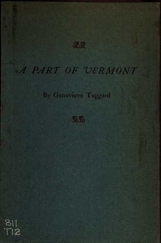 Cover for A part of Vermont
