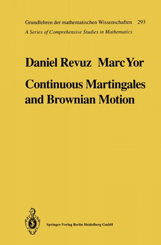 Cover for Continuous Martingales and Brownian Motion