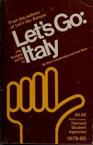 Cover for Let's go: the budget guide to Italy