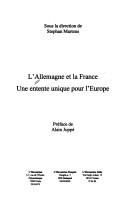Cover for L' Allemagne et la France