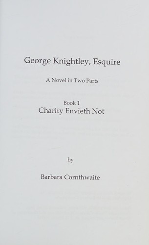 Cover for George Knightley, Esquire