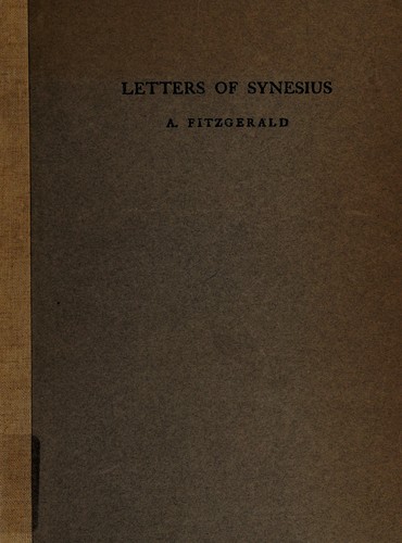 Cover for The letters of Synesius of Cyrene